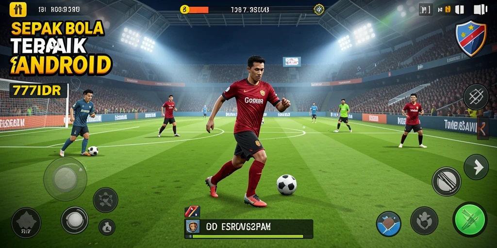 Tampilan gameplay 777IDR yang memukau dalam aksi sepak bola.