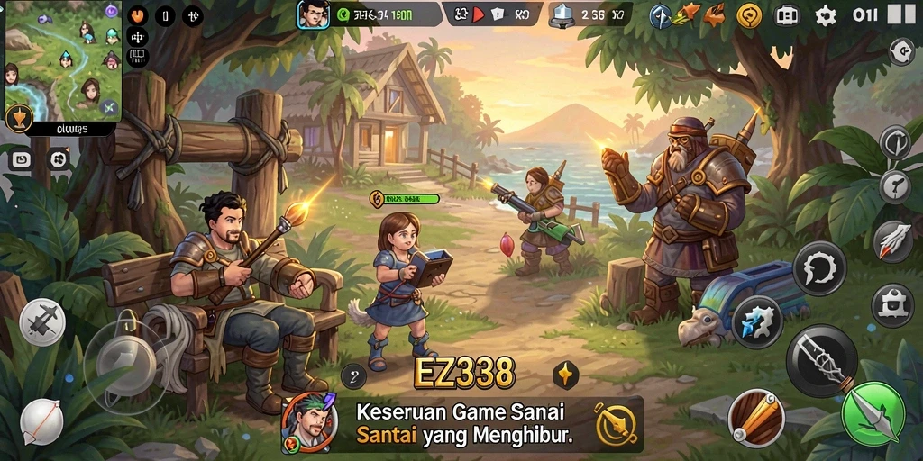 Tampilan gameplay EZ338 yang seru dan menarik.