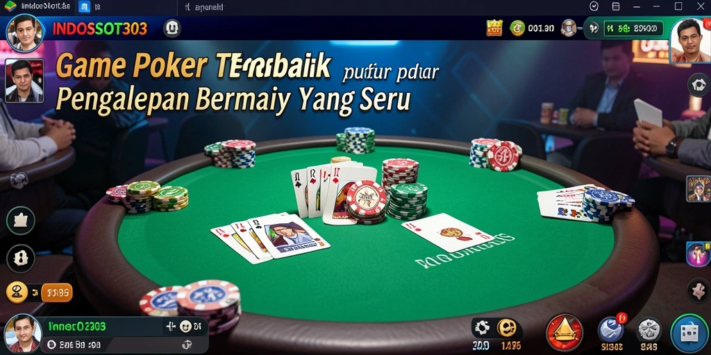 Screenshot permainan poker yang menarik dan seru di INDOSLOT303.