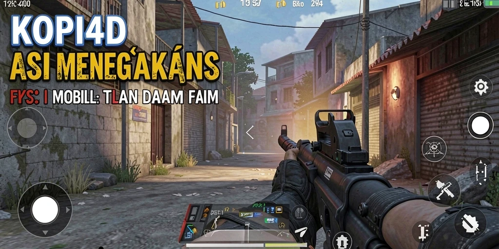 Tampilan seru gameplay KOPI4D saat aksi pertempuran FPS.