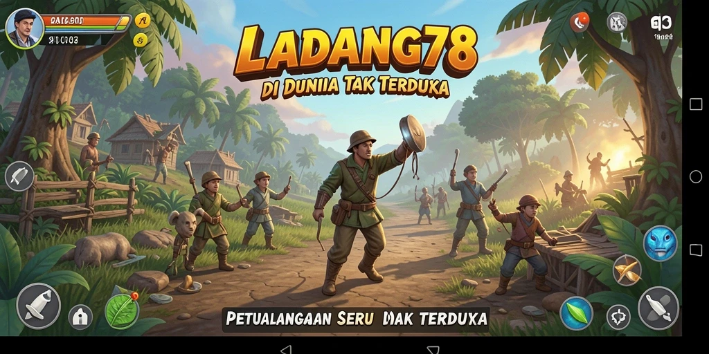Tampilan gameplay LADANG78 yang epik dan penuh aksi.