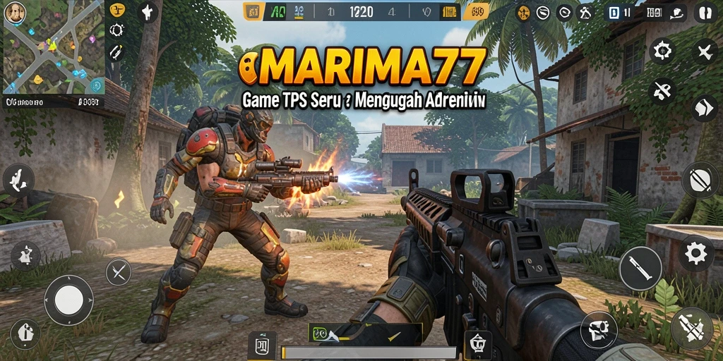 Tampilan gameplay seru dan mendebarkan di MARIMA77.
