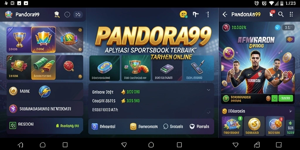 Tampilan menarik dari gameplay PANDORA99 dengan taruhan olahraga secara langsung.