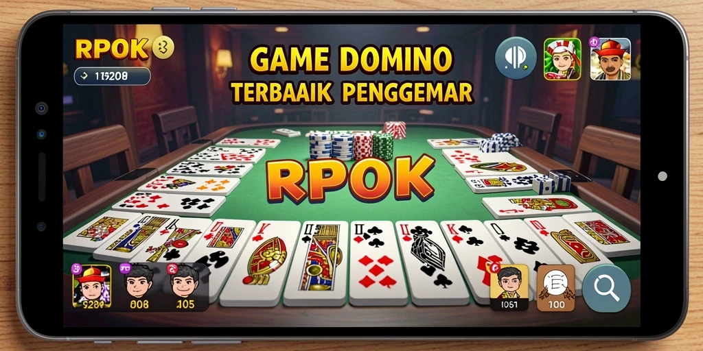 Tampilan gameplay seru di RPOK dengan Domino.