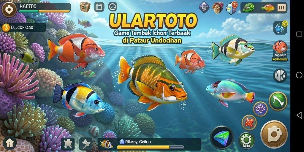 Tampilan gameplay ULARTOTO yang seru dan penuh warna.